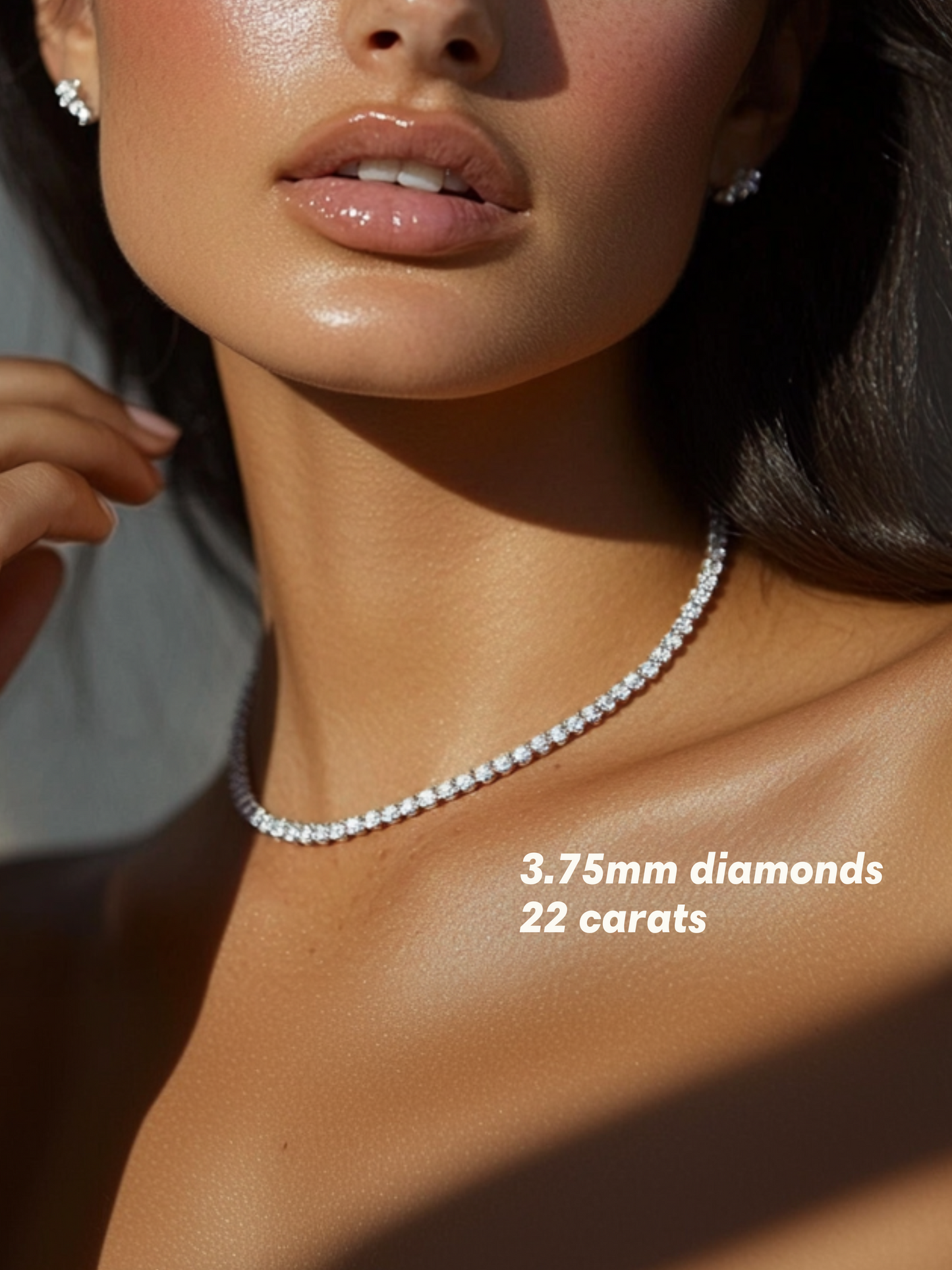 4-Prong Brilliant Cut Serve Necklace