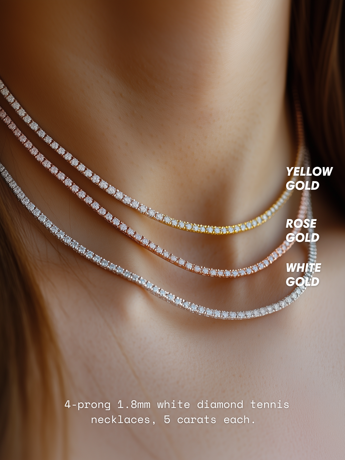 The Side Set Oval Necklace