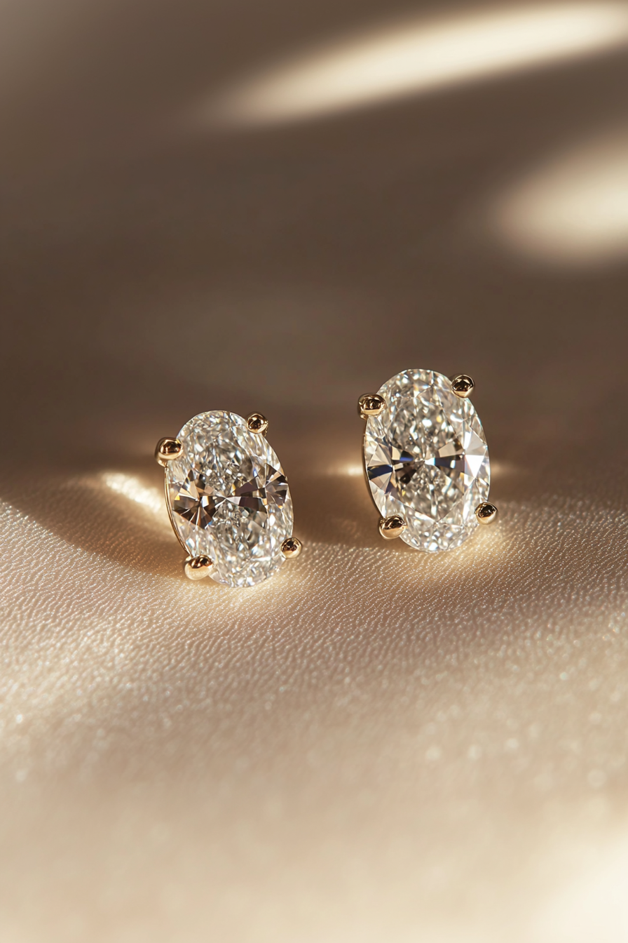 Oval Opulence Diamond Studs